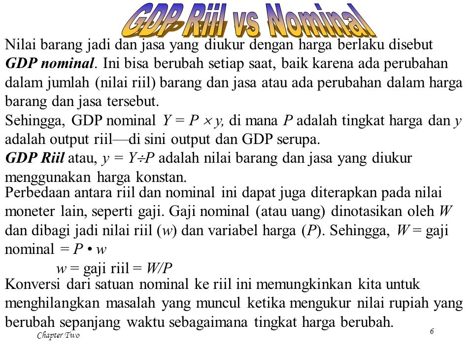 GDP Riil vs Nominal