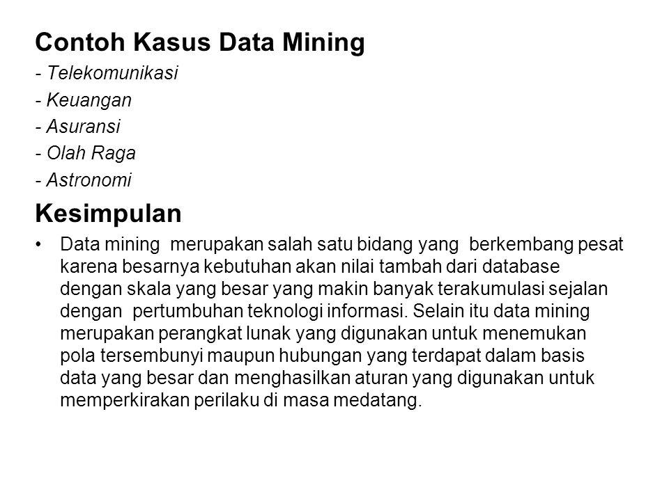 Contoh Kasus Data Mining