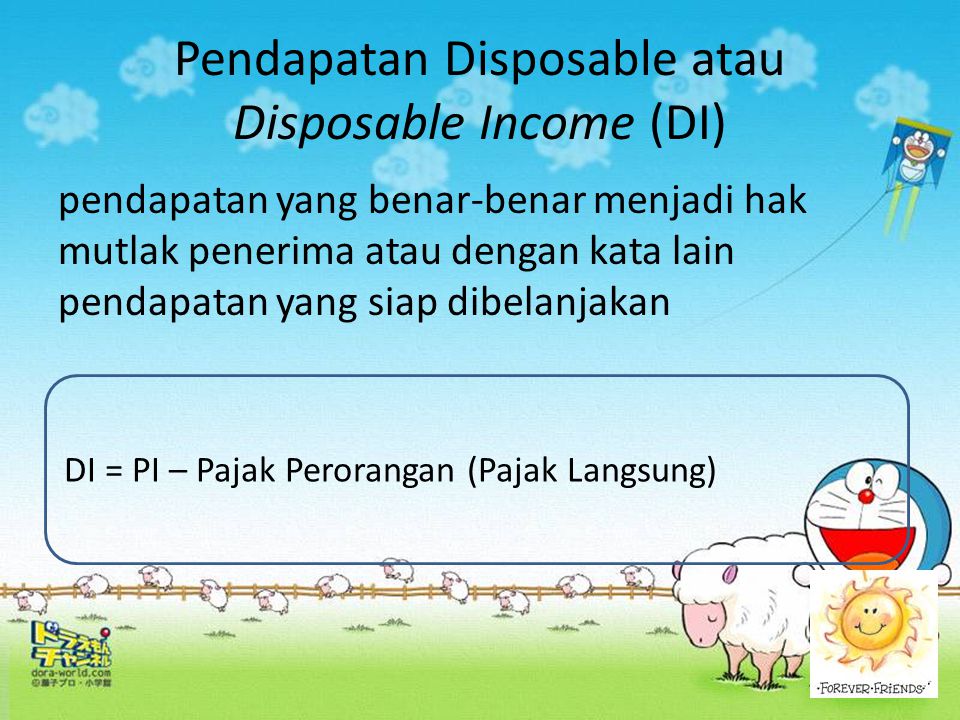 Pendapatan Disposable atau Disposable Income (DI)