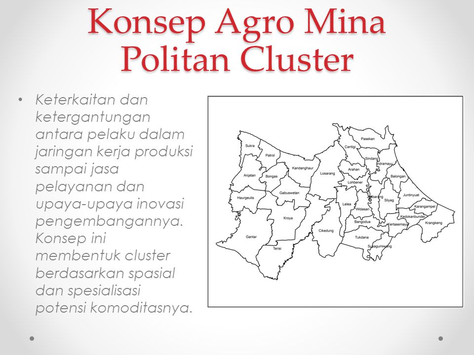 Konsep Agro Mina Politan Cluster