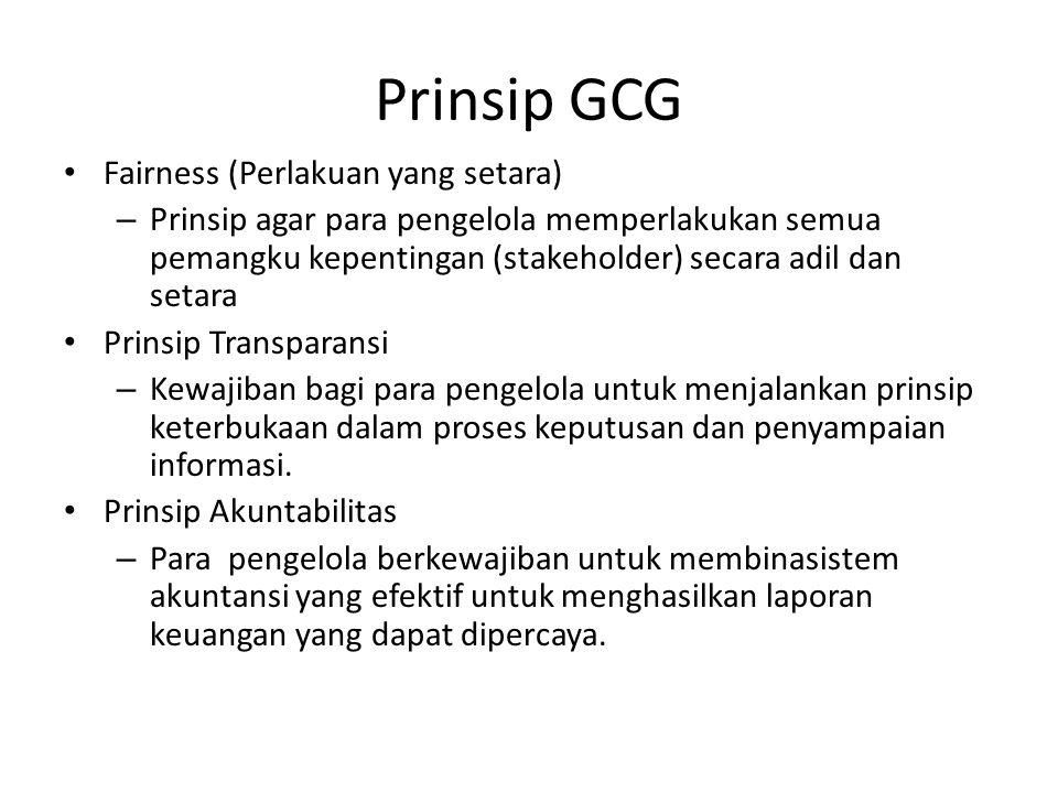 Prinsip GCG Fairness (Perlakuan yang setara)