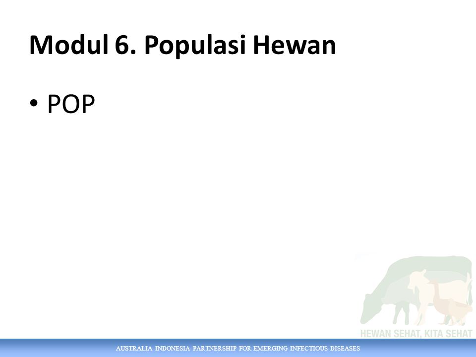 Modul 6. Populasi Hewan POP