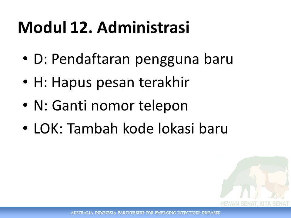 Modul 12. Administrasi D: Pendaftaran pengguna baru
