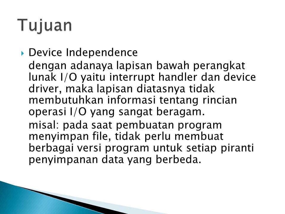 Tujuan Device Independence