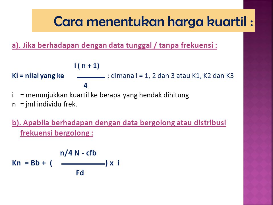 Nilai Kuartil – Ujian