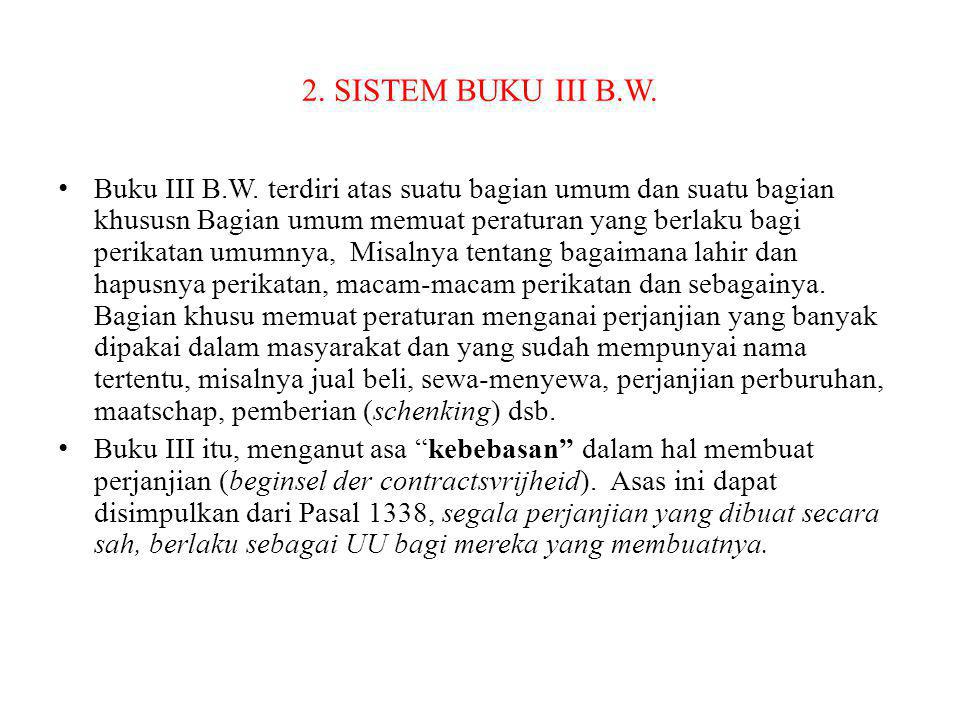 2. SISTEM BUKU III B.W.