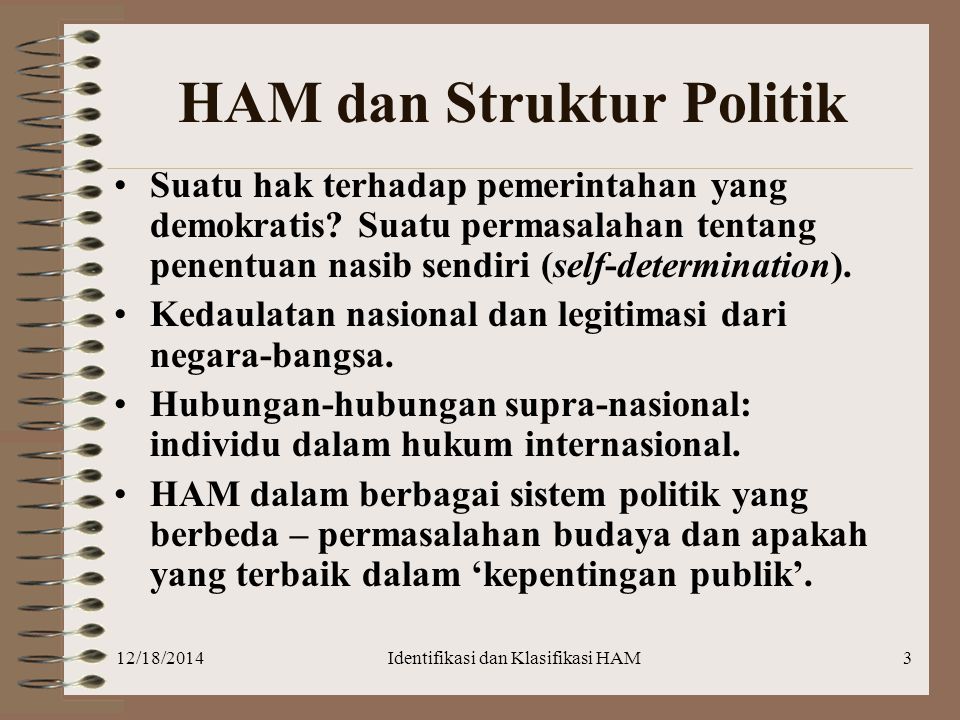 HAM dan Struktur Politik