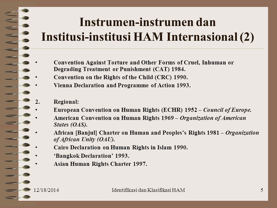 Instrumen-instrumen dan Institusi-institusi HAM Internasional (2)