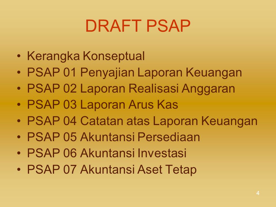 DRAFT PSAP Kerangka Konseptual PSAP 01 Penyajian Laporan Keuangan