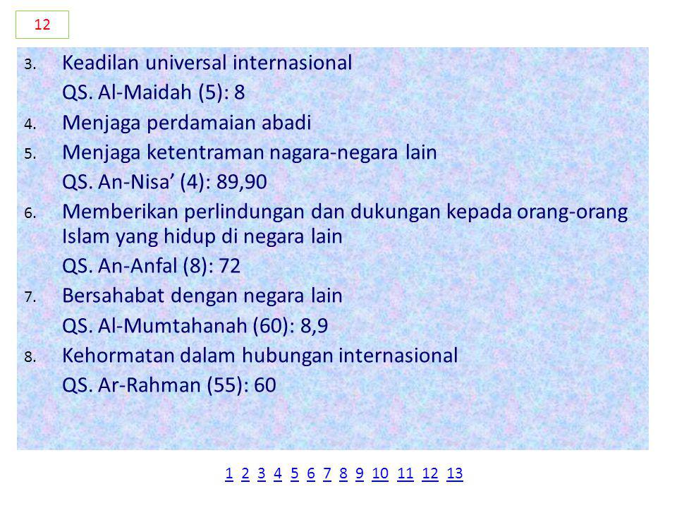 Keadilan universal internasional QS. Al-Maidah (5): 8