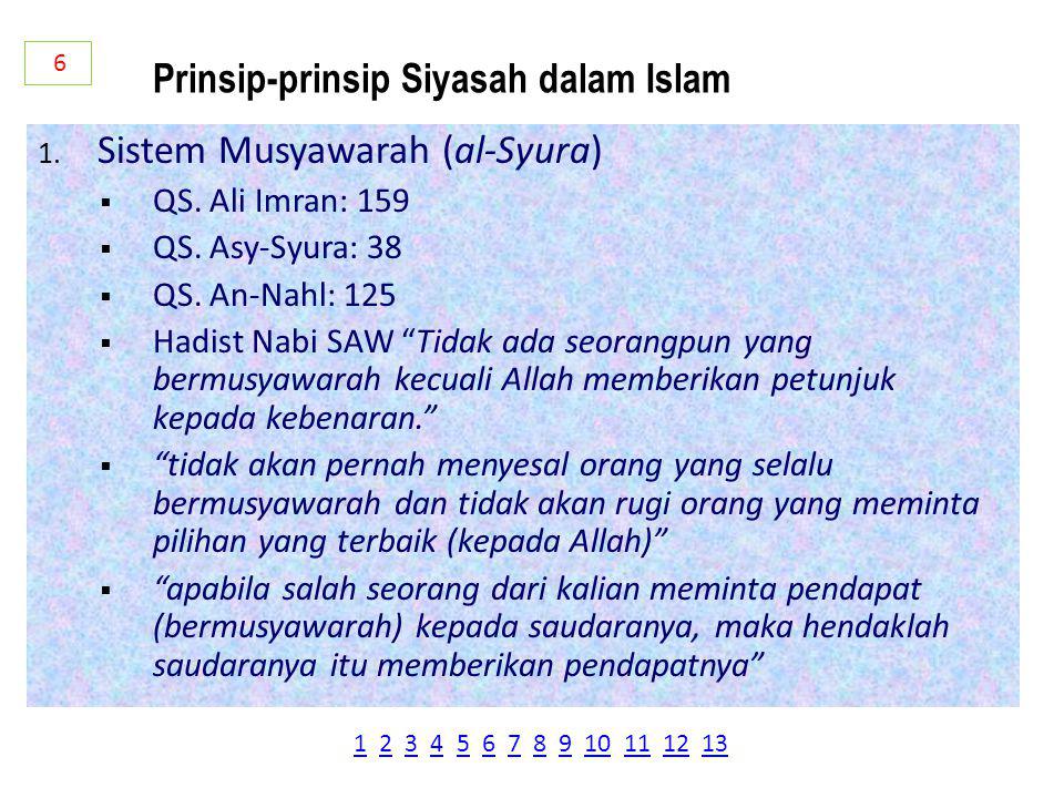 Prinsip-prinsip Siyasah dalam Islam