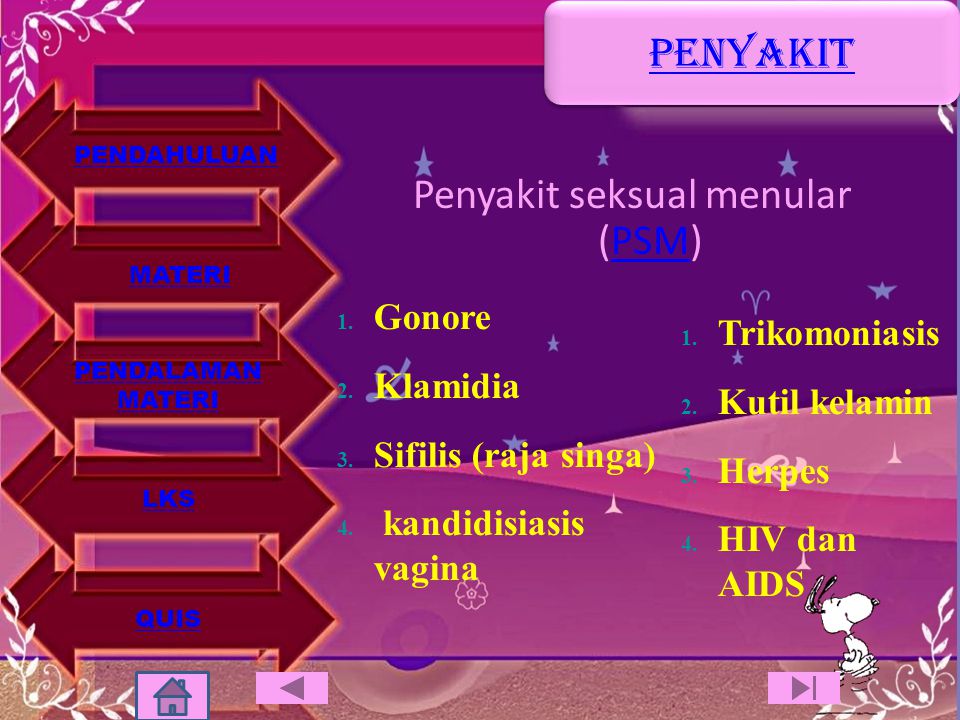 Penyakit seksual menular (PSM)