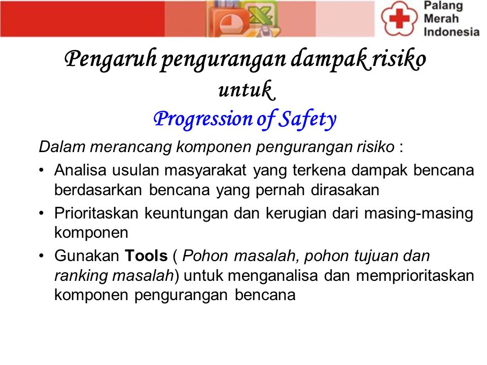 Pengaruh pengurangan dampak risiko untuk Progression of Safety