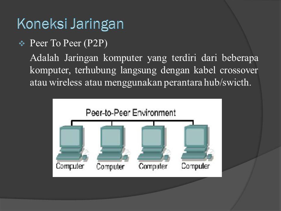 Koneksi Jaringan Peer To Peer (P2P)