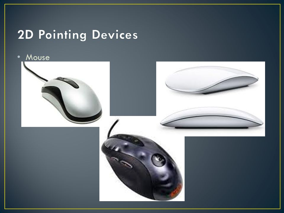 2D Pointing Devices Mouse