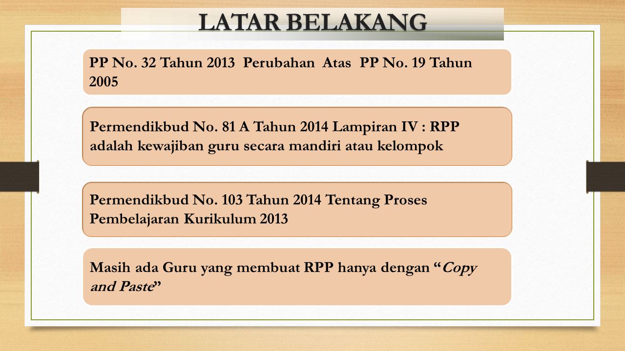 Latar Belakang PP No. 32 Tahun 2013 Perubahan Atas PP No. 19 Tahun