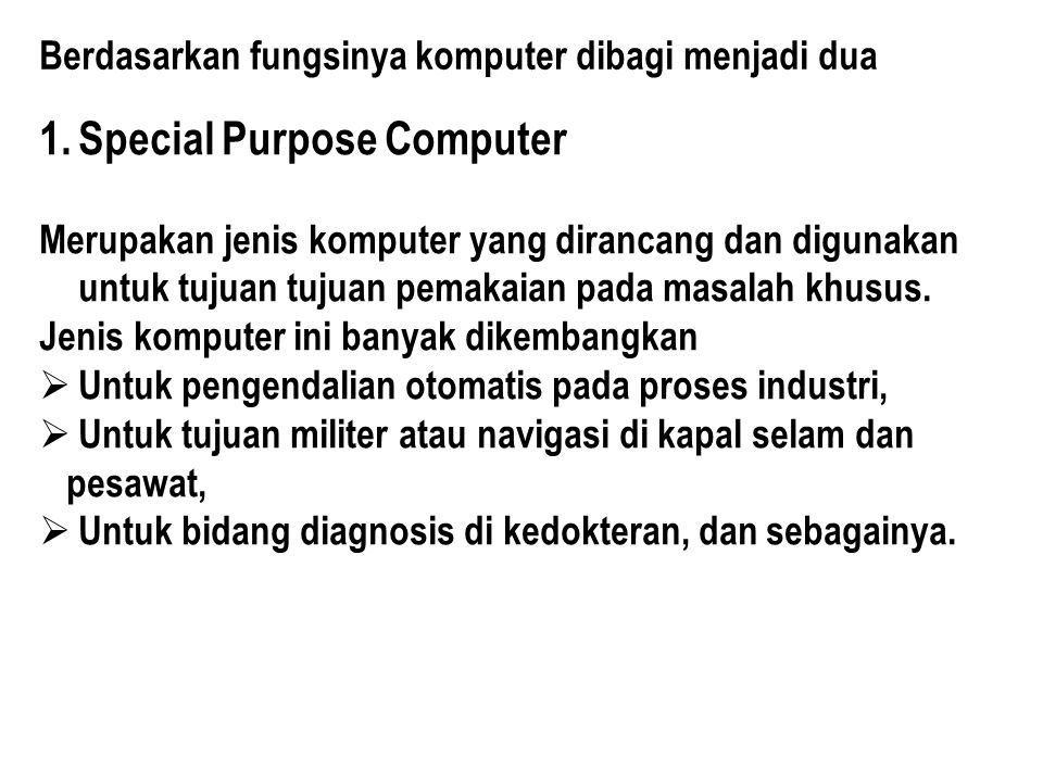 Special Purpose Computer