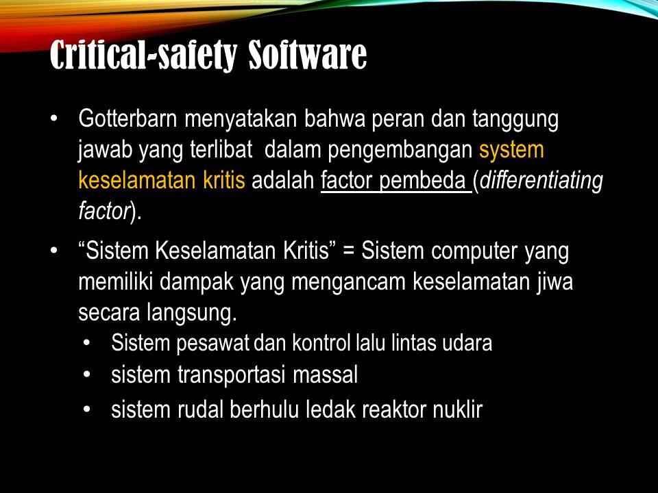 Critical-safety Software