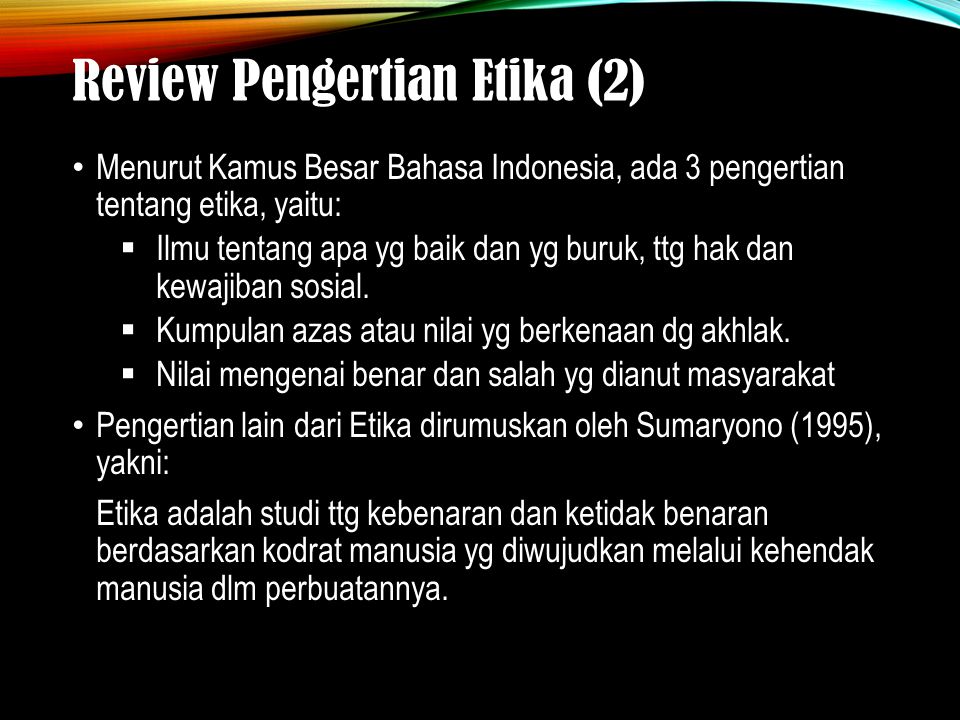 Review Pengertian Etika (2)