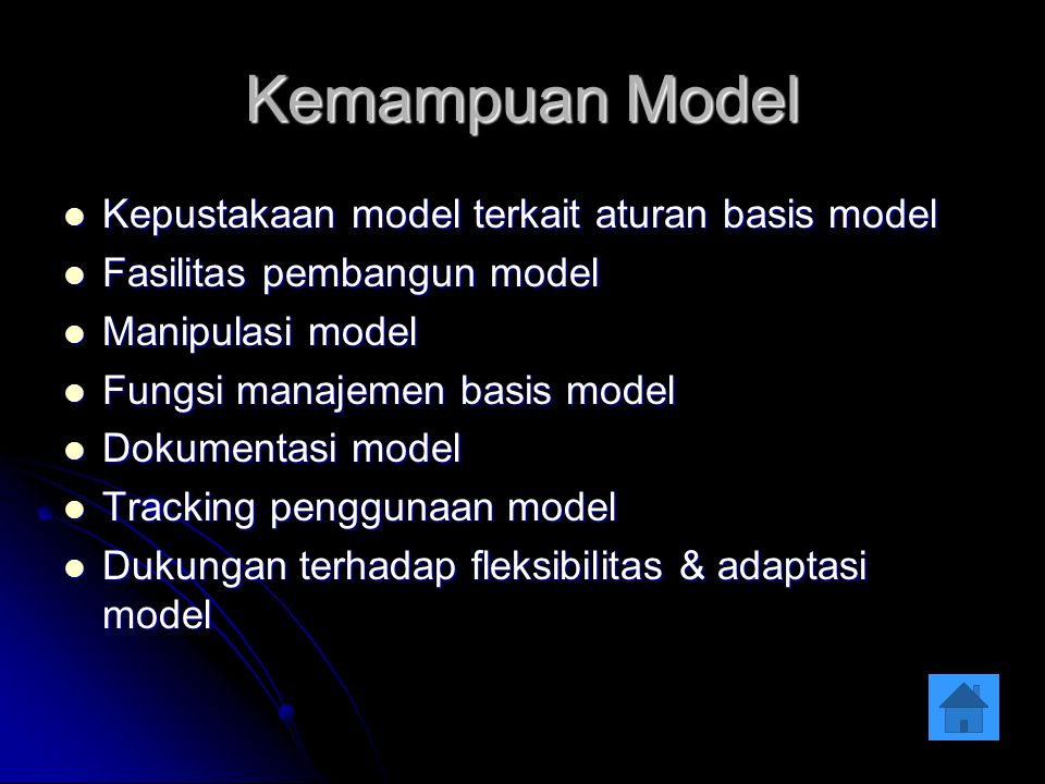 Kemampuan Model Kepustakaan model terkait aturan basis model
