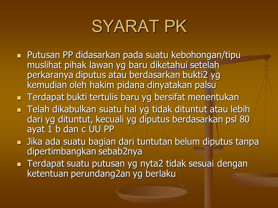 SYARAT PK