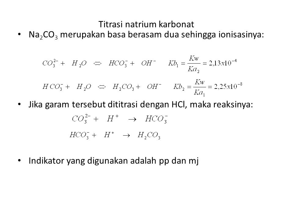 Titrasi natrium karbonat