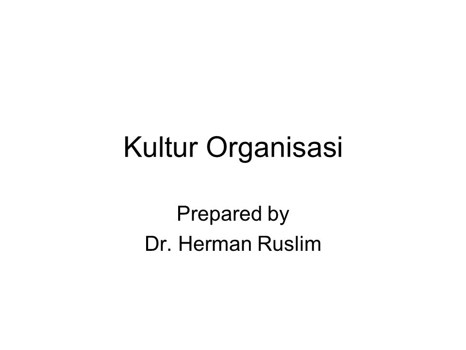 Prepared by Dr. Herman Ruslim
