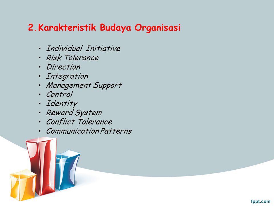 Karakteristik Budaya Organisasi