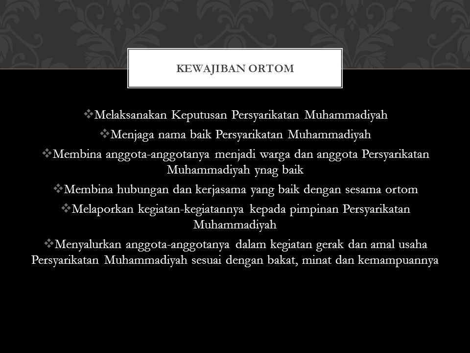 Melaksanakan Keputusan Persyarikatan Muhammadiyah