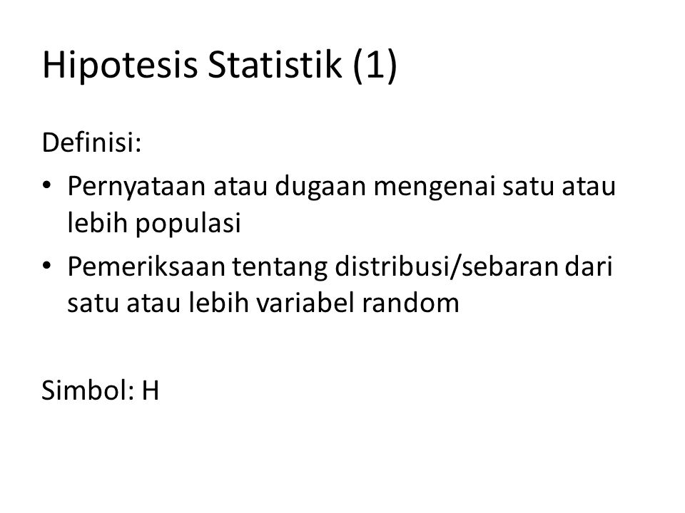 Hipotesis Statistik (1)