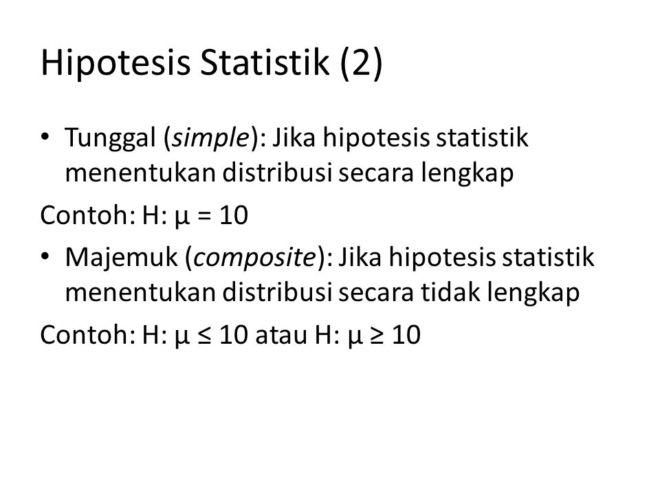 Hipotesis Statistik (2)