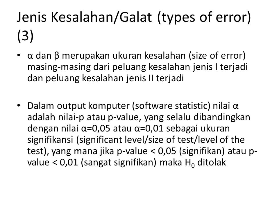 Jenis Kesalahan/Galat (types of error) (3)