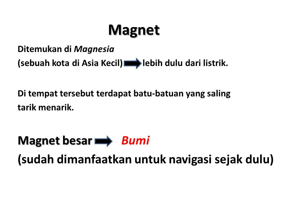 Magnet Magnet besar Bumi