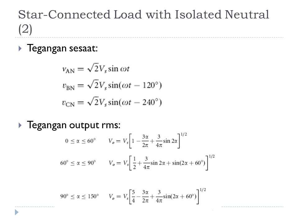 Connected load