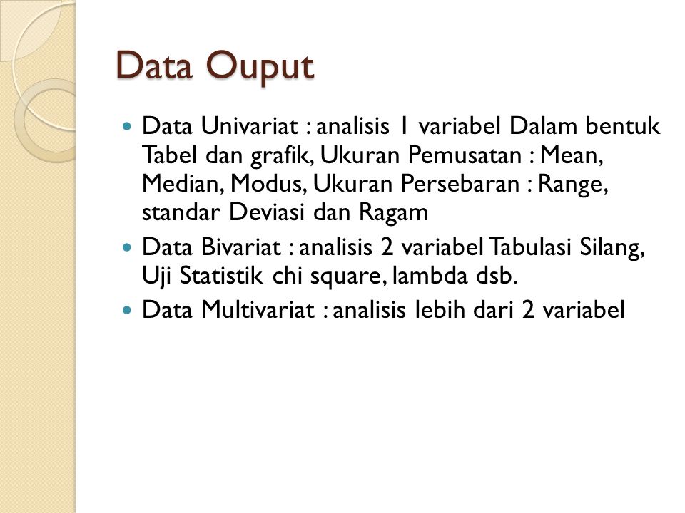 Data Ouput