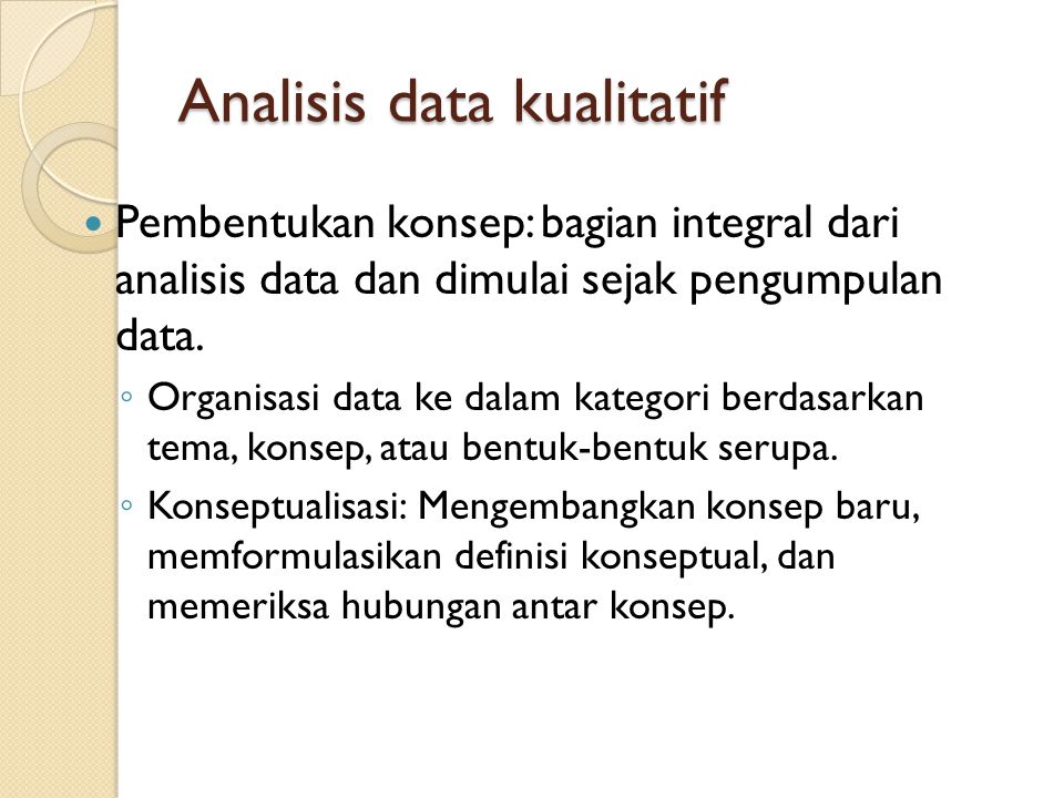 Analisis data kualitatif