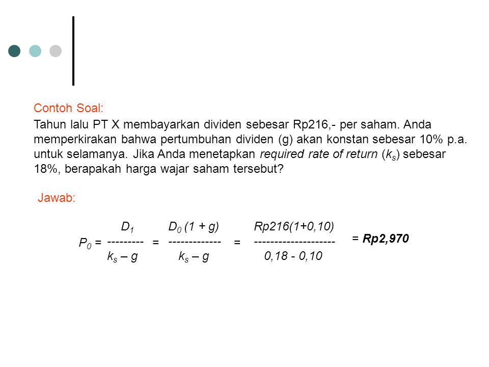 STOCK VALUATION Mengenal Harga Wajar Saham. - Ppt Download