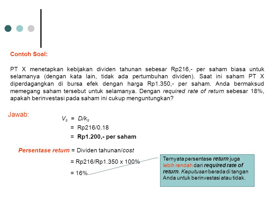 Contoh Soal Dan Jawaban Saham Preferen Dan Saham Biasa – Berbagai Contoh