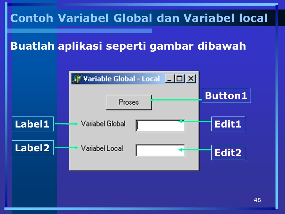 Contoh Variabel Global dan Variabel local