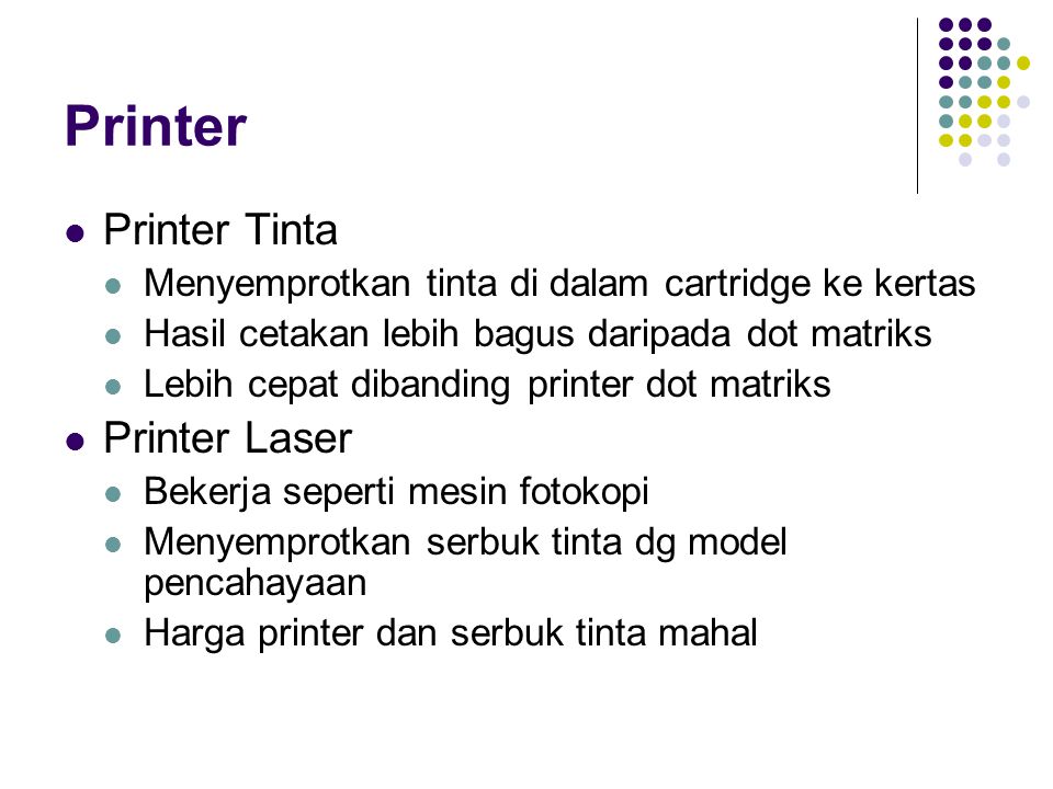 Printer Printer Tinta Printer Laser