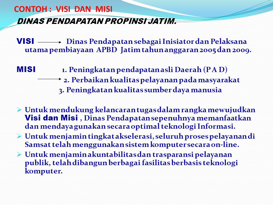 Contoh Visi Misi Hidup Orang Sukses – Ujian