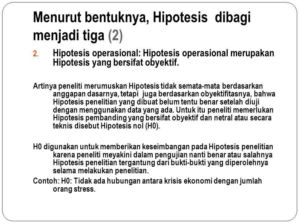 Contoh Hipotesis Kausal - Simak Gambar Berikut