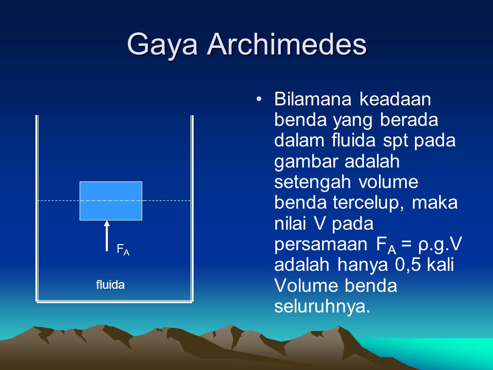 Gaya Archimedes