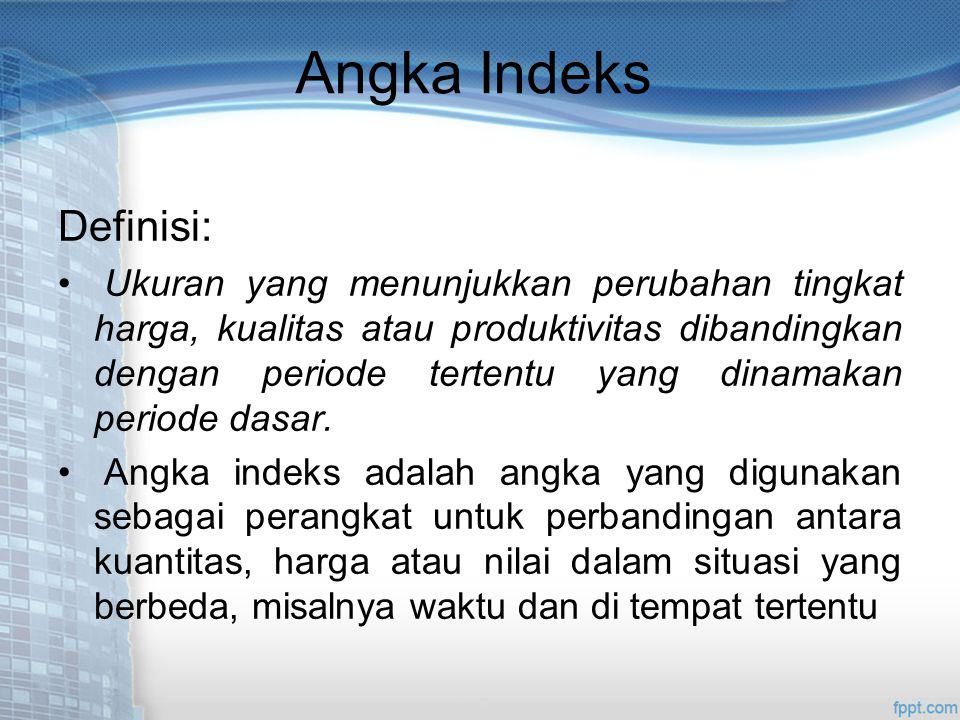 Angka Indeks Definisi:
