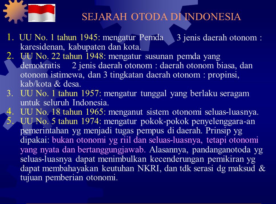 SEJARAH OTODA DI INDONESIA