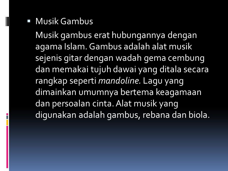 Musik Gambus