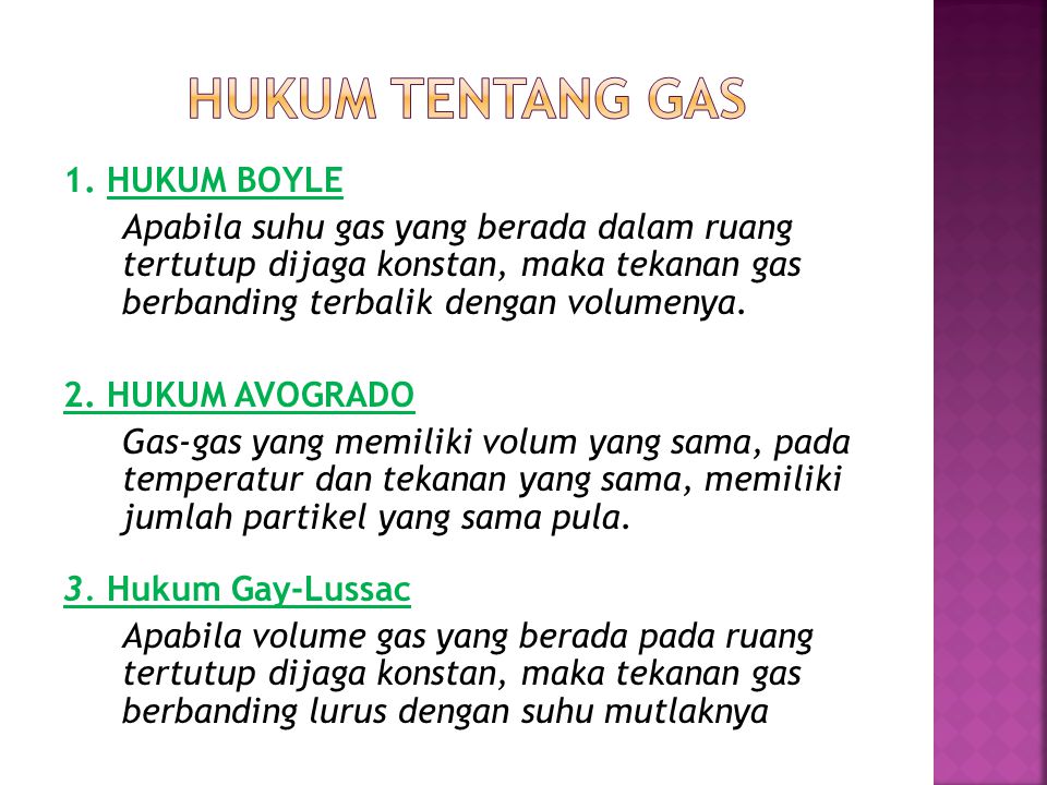 HUKUM TENTANG GAS