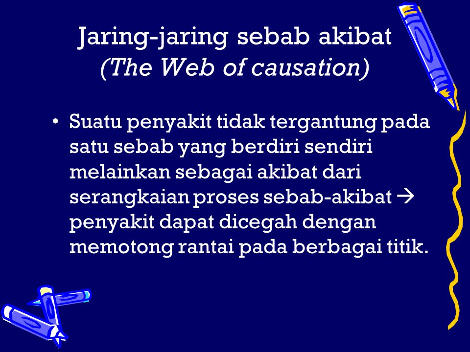 Jaring-jaring sebab akibat (The Web of causation)