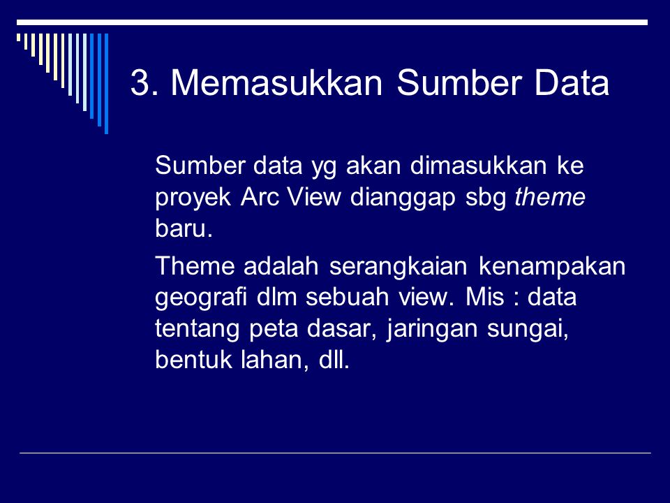 3. Memasukkan Sumber Data