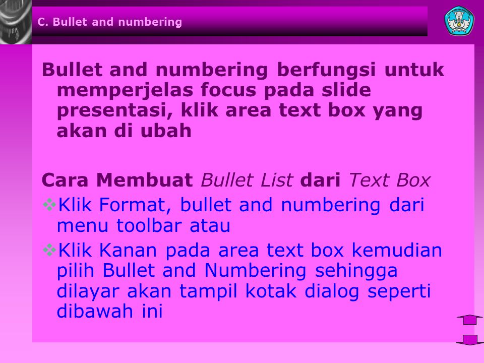 Cara Membuat Bullet List dari Text Box